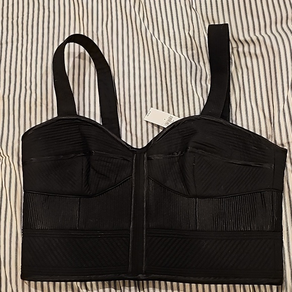 NWT Banana Republic Black Bustier 8 - Picture 3 of 5